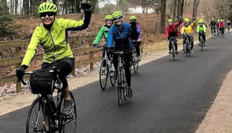 Terry Bicycles Wellness Revolution group ride on bike path