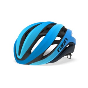 Silhouetted photo of the Giro Aether MIPS bike helmet for women