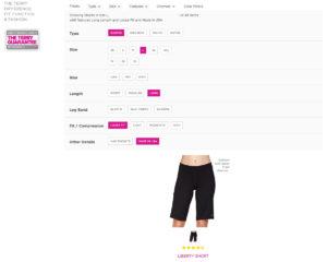 Cycling Bottoms page with one item matching the filters applied