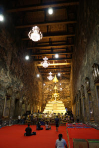 Inside a temple in Bangkok, Thailand