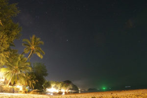 Starry night over the beach, Kho Phangan Thailand