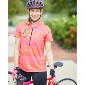 Actif short sleeve cycling jersey with sun protection fabric
