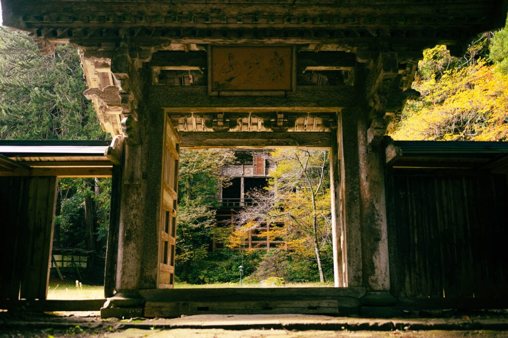 Temple  on Sado Island, Japan