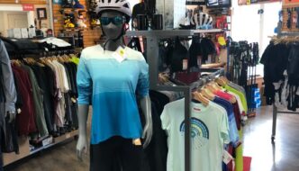 Mannequin wearing Terry gear at Valley Bike & Ski